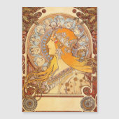 Alfonse Mucha Zodiac Art Nouveau Woman (Front)