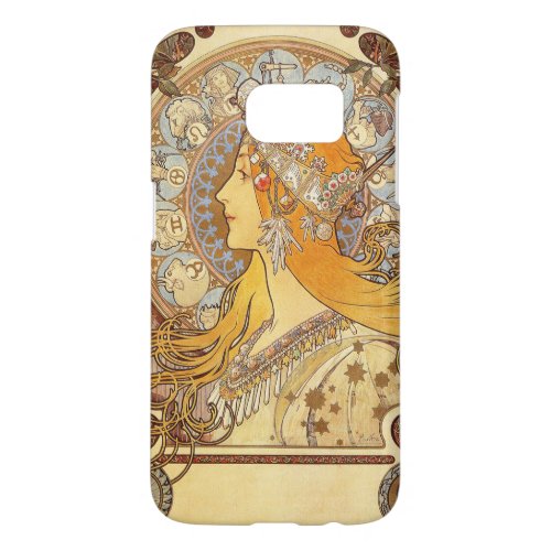 Alfonse Mucha Zodiac Art Nouveau Woman Samsung Galaxy S7 Case