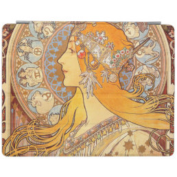 Alfonse Mucha Zodiac Art Nouveau Woman iPad Smart Cover