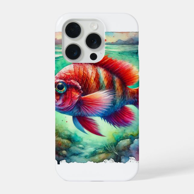 Alfonsino Fish 280824AREF146 - Watercolor iPhone Case (Back)