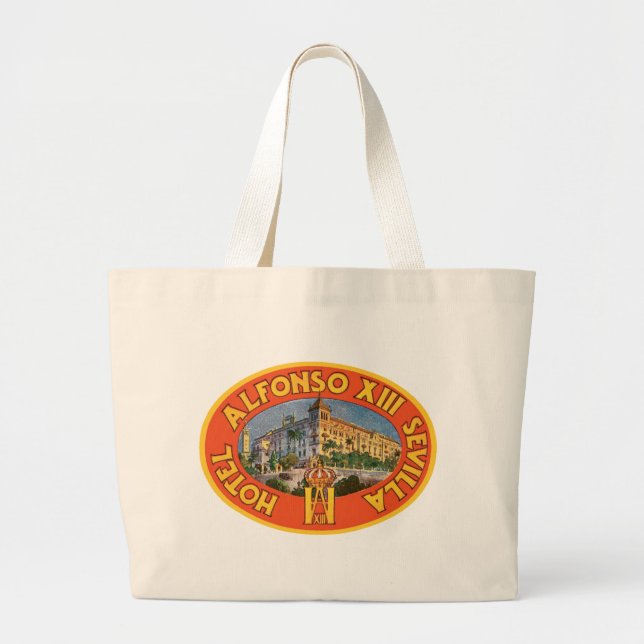 Alfonso XIII Hotel Sevilla Large Tote Bag (Front)