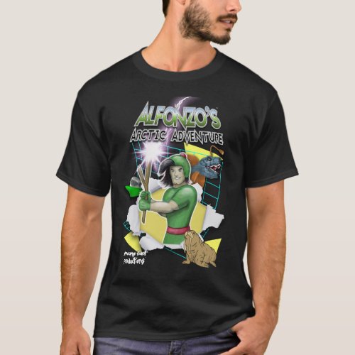 Alfonzos Arctic Adventure 80s Style T_Shirt