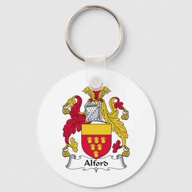 Alford Family Crest Keychain (Front)