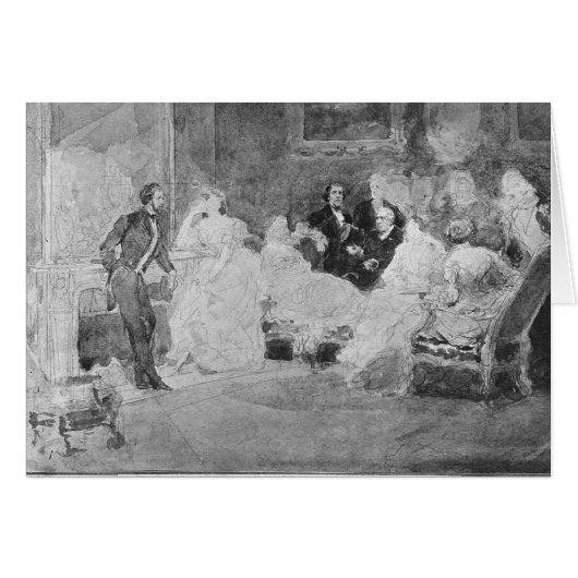 Alfred de Musset Eugene Delacroix Cards (Front Horizontal)