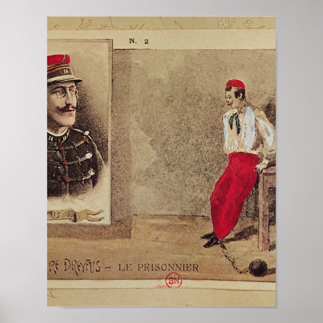 Alfred Dreyfus  as a prisoner, 1894-1906 Poster (Front)