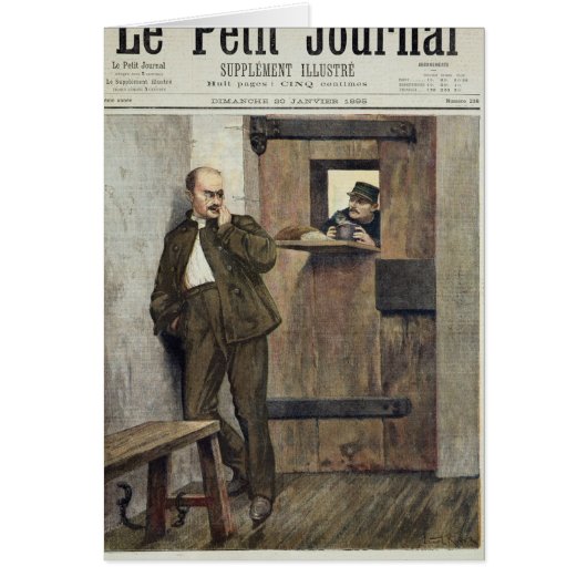 Alfred Dreyfus in Prison Cards (Front)