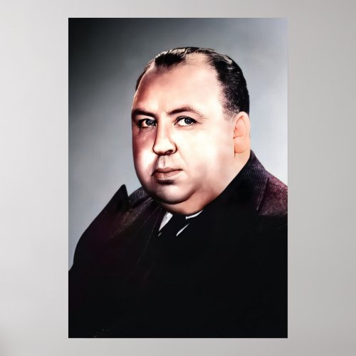 Alfred Hitchcock English film director Poster