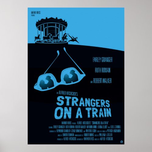 Alfred Hitchcocks Strangers On A Train Poster