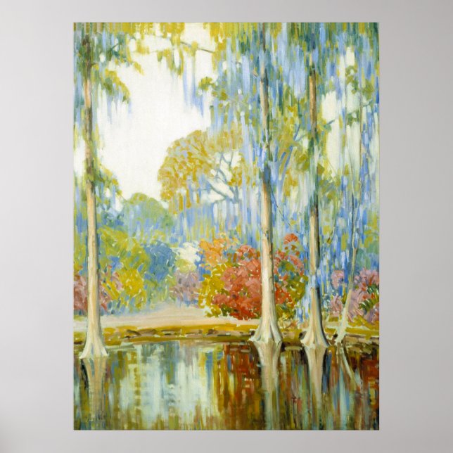 Alfred Hutty Magnolia Gardens Vintage Painting Poster (Front)