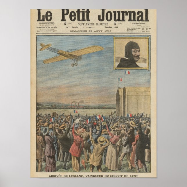 Alfred Leblanc arriving in Issy-les-Moulineaux Poster (Front)