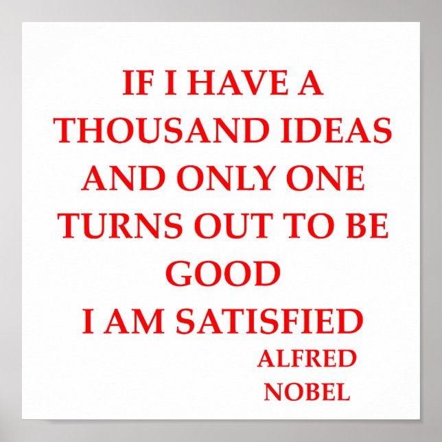 alfred nobel poster (Front)
