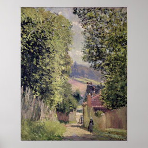 Alfred Sisley A Road in Louveciennes Poster
