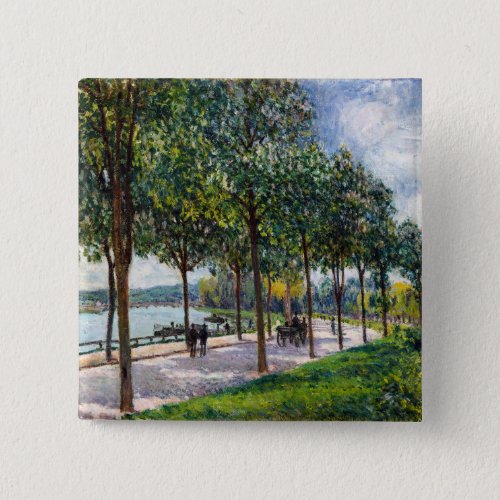 Alfred Sisley _ Allee of Chestnut Trees Button