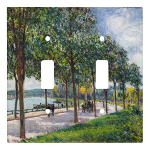 Alfred Sisley - Allee of Chestnut Trees Light Switch Cover