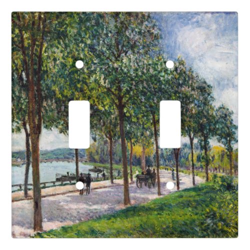Alfred Sisley _ Allee of Chestnut Trees Light Switch Cover