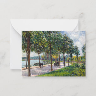 Alfred Sisley - Allee of Chestnut Trees Note Card