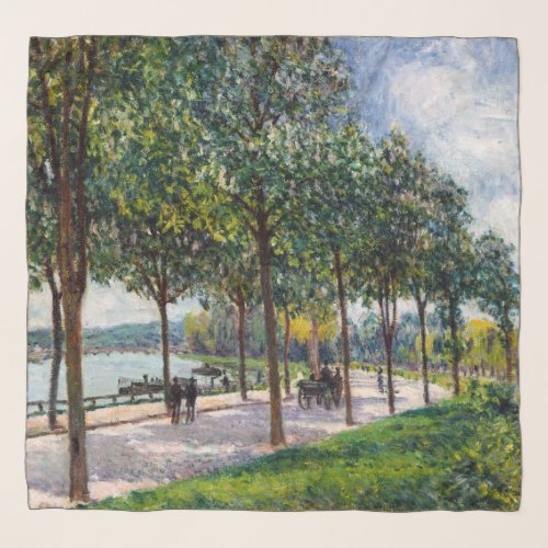 Alfred Sisley _ Allee of Chestnut Trees Scarf