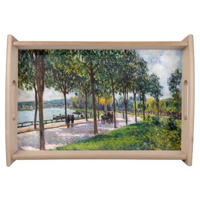 Alfred Sisley - Allee of Chestnut Trees Serving Tray (Front)