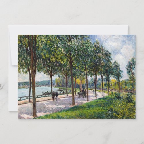 Alfred Sisley _ Allee of Chestnut Trees Thank You Card