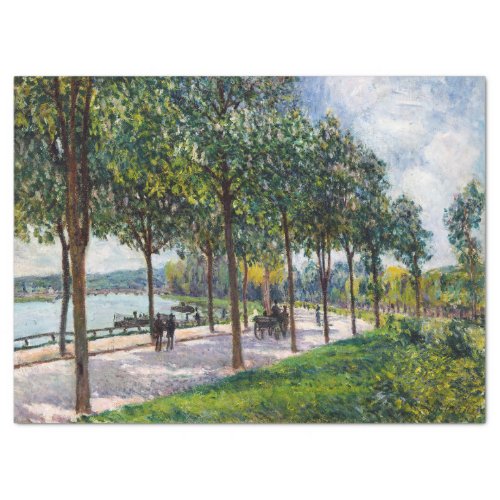 Alfred Sisley _ Allee of Chestnut Trees Tissue Paper