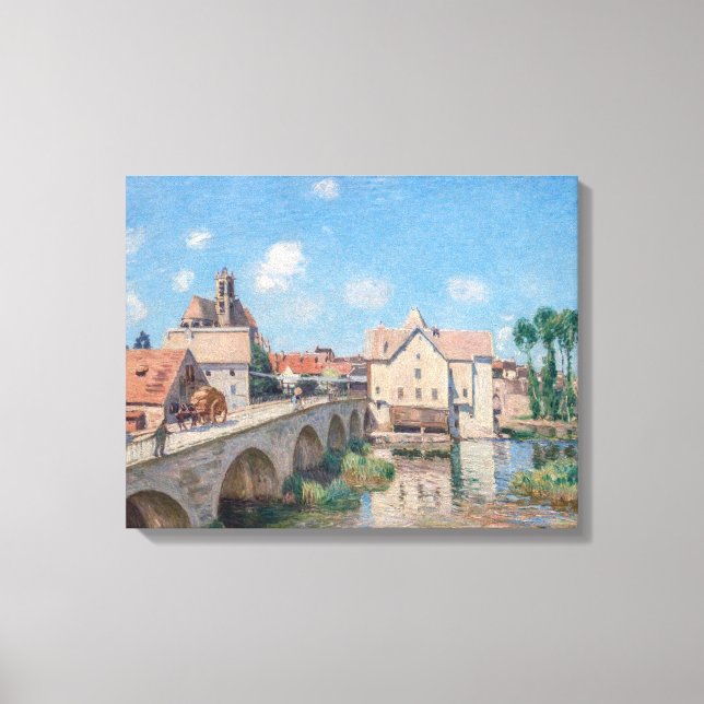 Alfred Sisley artwork - Le Pont de Moret Canvas Print (Front)