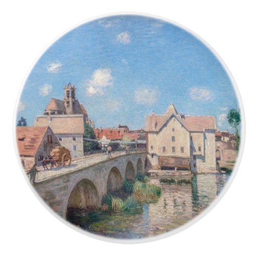 Alfred Sisley artwork _ Le Pont de Moret Ceramic Knob