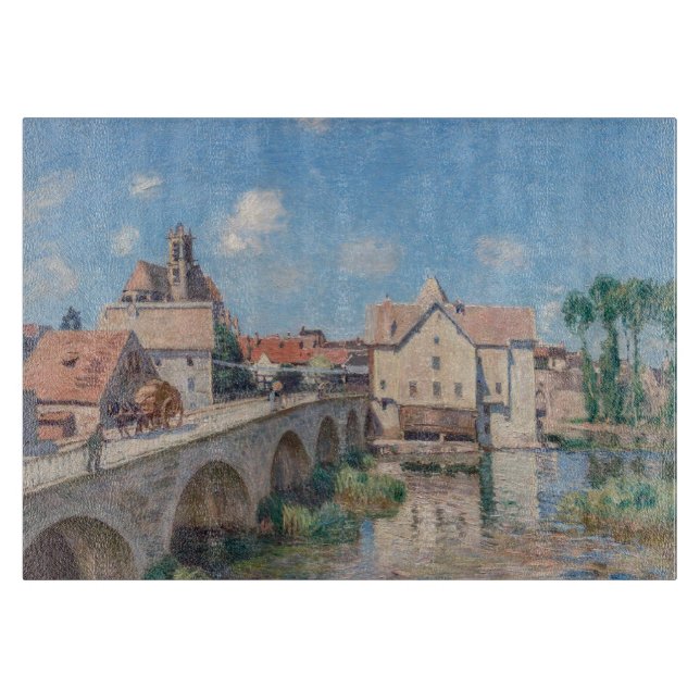 Alfred Sisley artwork - Le Pont de Moret Cutting Board (Front)
