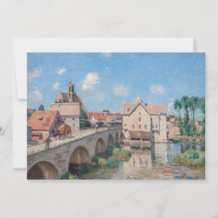 Alfred Sisley artwork - Le Pont de Moret Invitation