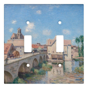 Alfred Sisley artwork - Le Pont de Moret Light Switch Cover