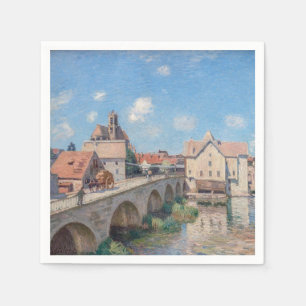 Alfred Sisley artwork - Le Pont de Moret Napkins