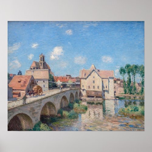 Alfred Sisley artwork _ Le Pont de Moret Poster