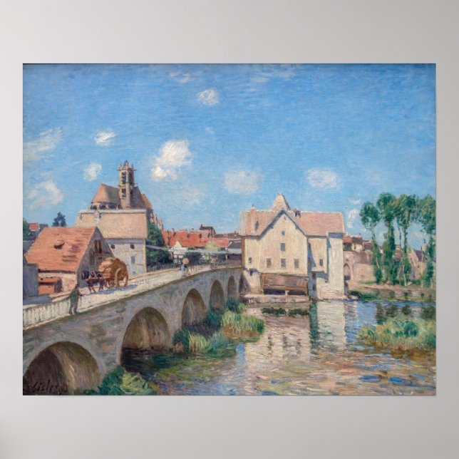 Alfred Sisley artwork - Le Pont de Moret Poster (Front)