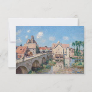 Alfred Sisley artwork - Le Pont de Moret Thank You Card