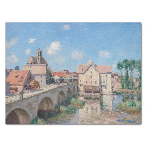 Alfred Sisley artwork _ Le Pont de Moret Tissue Paper