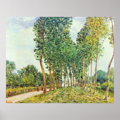 Alfred Sisley _ Banks of the Loing in Moret Poster