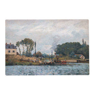Alfred Sisley - Boats at the Lock at Bougival Placemat
