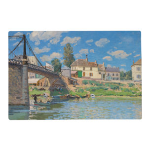 Alfred Sisley - Bridge at Villeneuve-la-Garenne Placemat