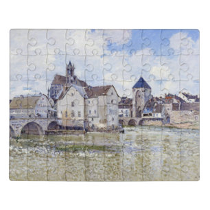 Alfred Sisley Buildings and bridges with water   Jigsaw Puzzle