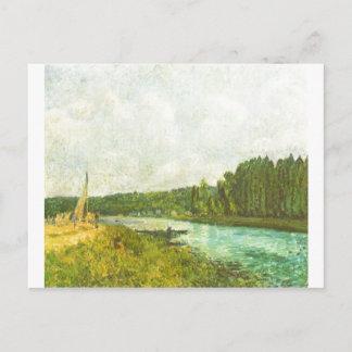 Alfred Sisley - Die Ufer der Oise 1878-1880 Postcard