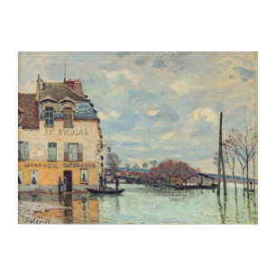 Alfred Sisley - Flood at Port-Marly 1872 Acrylic Print