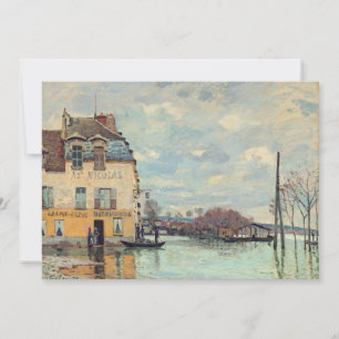 Alfred Sisley - Flood at Port-Marly 1872 Invitation
