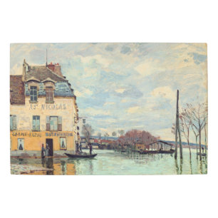 Alfred Sisley - Flood at Port-Marly 1872 Metal Print
