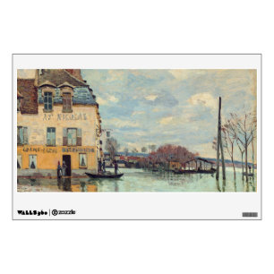 Alfred Sisley - Flood at Port-Marly 1872 Wall Decal