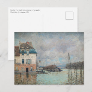 Alfred Sisley - Flood at Port-Marly 1876 Postcard