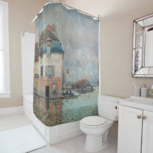 Alfred Sisley - Flood at Port-Marly 1876 Shower Curtain