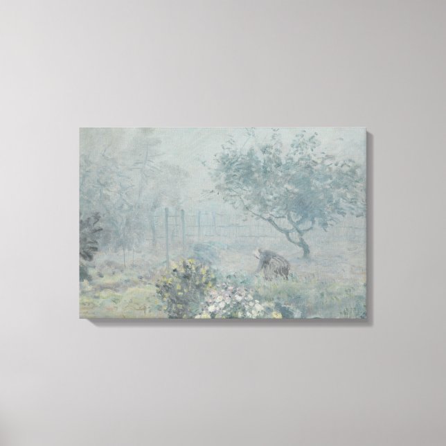 Alfred Sisley - Fog, Voisins Canvas Print (Front)