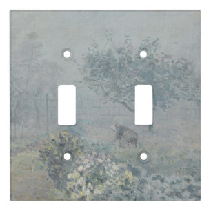 Alfred Sisley - Fog, Voisins Light Switch Cover