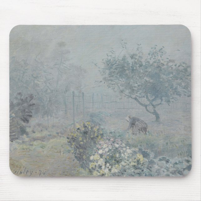 Alfred Sisley - Fog, Voisins Mouse Pad (Front)