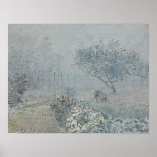 Alfred Sisley - Fog, Voisins Poster (Front)