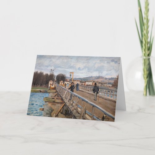 Alfred Sisley _ Footbridge at Argenteuil Card